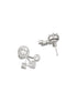 925 Sterling Silver Cubic Zirconia Solitaire Drop Earrings
