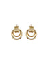 Anti-Tarnish 18k Gold Plated Concentric Hoop Earrings