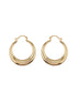 Anti-Tarnish Gold Plated Chic Chunky Hoop Earrings