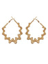 Anti-Tarnish Gold Plated Spiral Twisted Statement Hoops Earrings