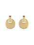 Anti-Tarnish 18k Gold Plated Bold Circular statement earrings