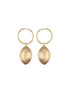 Anti-Tarnish Gold Plated Hoop Oval Shaped Earrings
