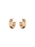 Anti-Tarnish 18 k Gold Plated Bold Statement C Half Hoop earrings