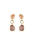 Anti-Tarnish 18k Gold plated & Enamelled Layered Drop Earrings