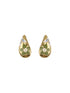 Anti-Tarnish Gold Plated & Enamelled Floral Tear Shaped Studds Earrings