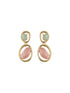 Anti-Tarnish Gold Plated Turquoise Enamelled Quirky Drop Earrings