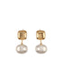 Anti-Tarnish Gold Plated Pearl Drop Minimal Trendy earrings