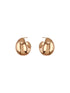 Anti-Tarnish Rose Gold Plated Dome Shaped Statement Studds Earrings