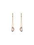 Anti-Tarnish Rose Gold Plated Concentric Chain Drop earrings