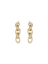 Anti-Tarnish Gold Plated Link Luxe Drop Earrings