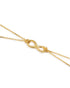 18kt Gold Plated Double Chain Infinity Charm Bracelet