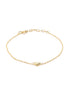 18kt Gold Plated Heart Wraparound Bracelet