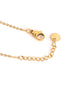 18kt Gold Plated CZ Floral Charm Adjustable Bracelet