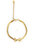 18kt Gold Plated Bow Charm Adjustable Snake chain Bracelet