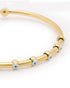 18kt Gold Plated Evil Eye Cuff Link Bracelet