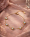 18kt Gold Plated CZ Heart Wraparound Bracelet