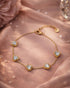 18kt Gold Plated CZ Heart Wraparound Bracelet