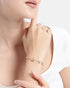 18kt Gold Plated CZ Heart Wraparound Bracelet