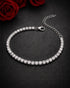 Silver Plated CZ Tennis Wraparound Bracelet