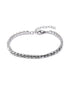 Silver Plated CZ Tennis Wraparound Bracelet