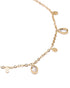 Gold Plated CZ Teardrop Charm Bracelet