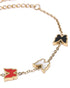 Gold Plated Shell Buterfly Charm Bracelet