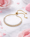 Gold Plated Minimal CZ Tennis Bracelet