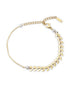 Gold Plated Pearl Wraparound Bracelet
