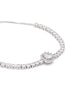 Silver Plated CZ Adjustable Charm Bracelet