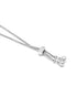 Silver Plated CZ Adjustable Charm Bracelet