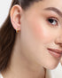 18kt Gold Plated CZ Mini Hoop Earring