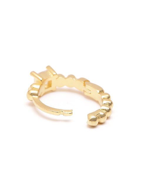 18kt Gold Plated CZ Mini Hoop Earring