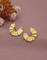 18kt Gold Plated Contemporary Stud Earring