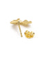 18kt Gold Plated Contemporary Stud Earring
