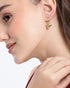 18kt Gold Plated Dangling Heart Drop Earring
