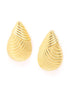 18kt Gold Plated Teardrop Stud Earring