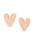 18kt Rose Gold Plated Heart Stud Earring