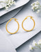 18kt Gold Plated Circular Hoop Earring
