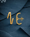 18kt Gold Plated Contemporary Stud Earring