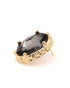 Premium 18kt Gold Plated Crystal Oval Bold Stud Earring
