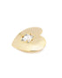 Premium 18kt Gold Plated Crystal Bold Heart Stud Earring
