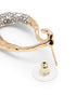 Premium 18kt Gold Plated CZ Contemporary Drop Earring