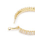 Premium 18kt Gold Plated CZ Hoop Earring