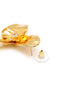 Premium 18kt Gold Plated CZ Floral Bold Stud Earring