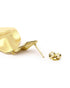 18kt Gold Plated Contemporary Drop Earring