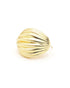 18kt Gold Plated Contemporary Half Hoop Earring