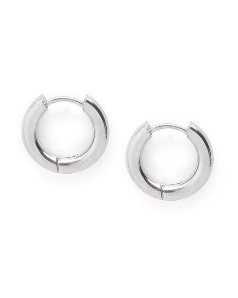 Gold and Silver Plated Dangling Heart Hoop Earring