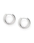 Gold and Silver Plated Dangling Heart Hoop Earring