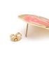 Gold Plated Enamel Bold Stud Earring