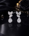 Silver Plated Dangling Solitaire Drop Earring